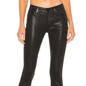 Paige Verdugo Ultra Skinny - Black Fog Luxe Coating